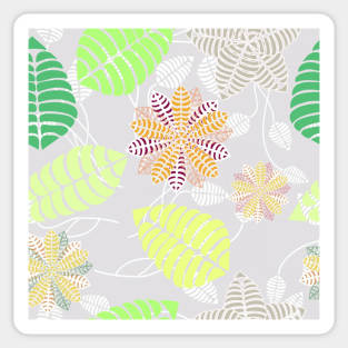 Tropical Floral Pattern Sticker